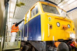 cleaning up rolling stock